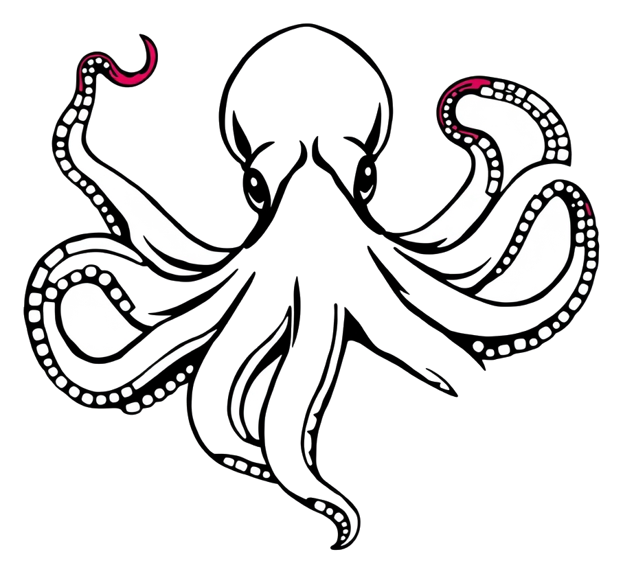 An octopus in a colorful ocean setting with soft lighting