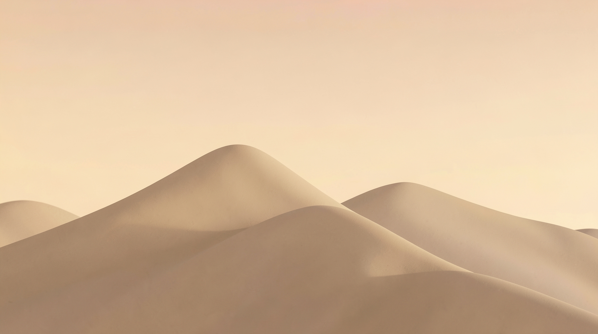 Beige mountains with minimal lines