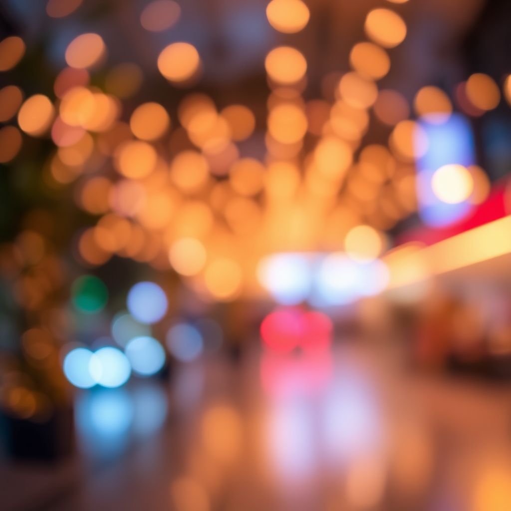 Blurred colorful lights