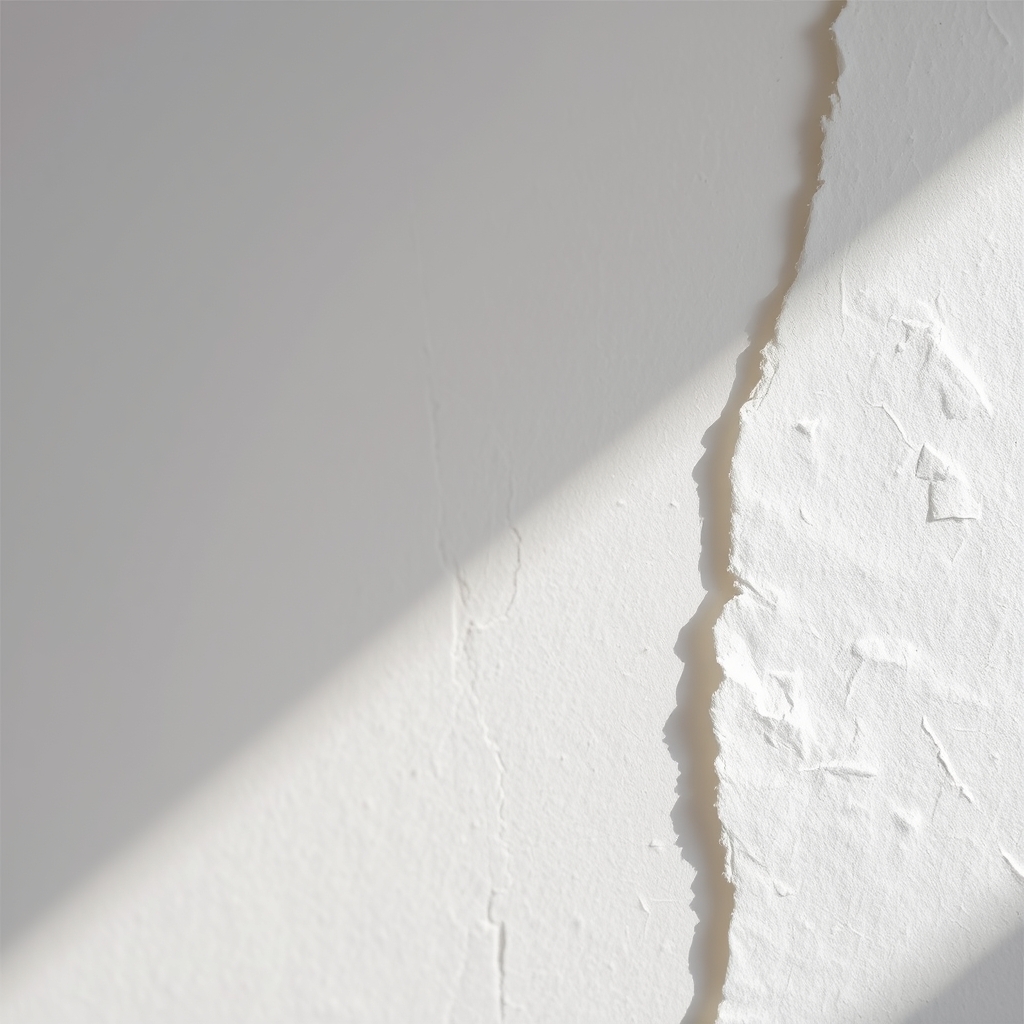 Close-up of Rough Paper Texture with Natural Lighting and Torn Edge