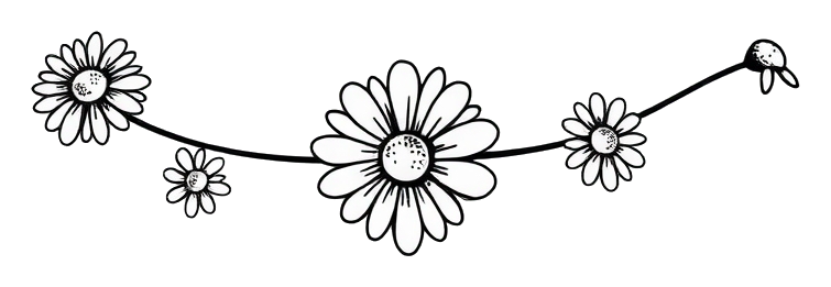 Delicate daisy chain in soft focus