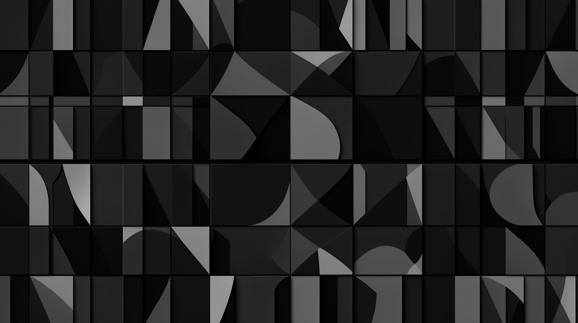Dark Geometric Pattern with Shapes and Lines