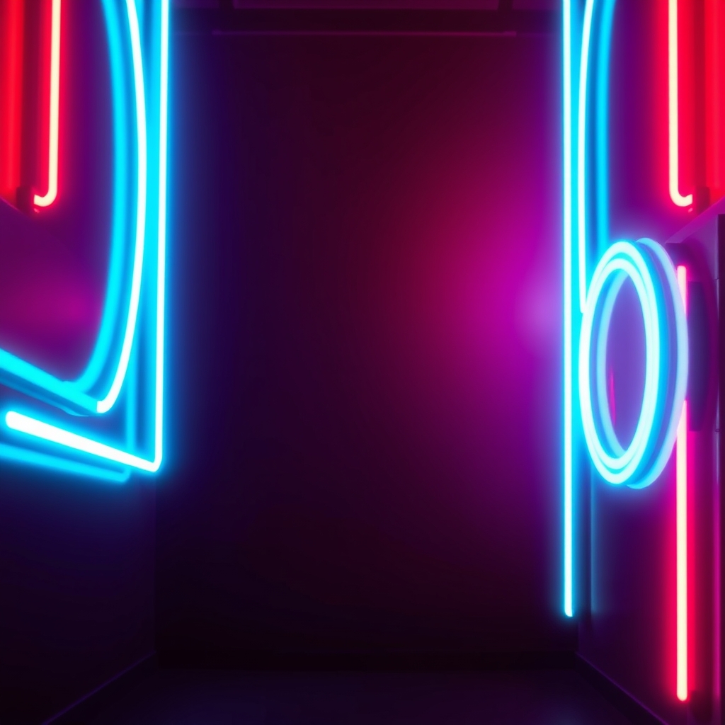 Neon Glow at Dusk