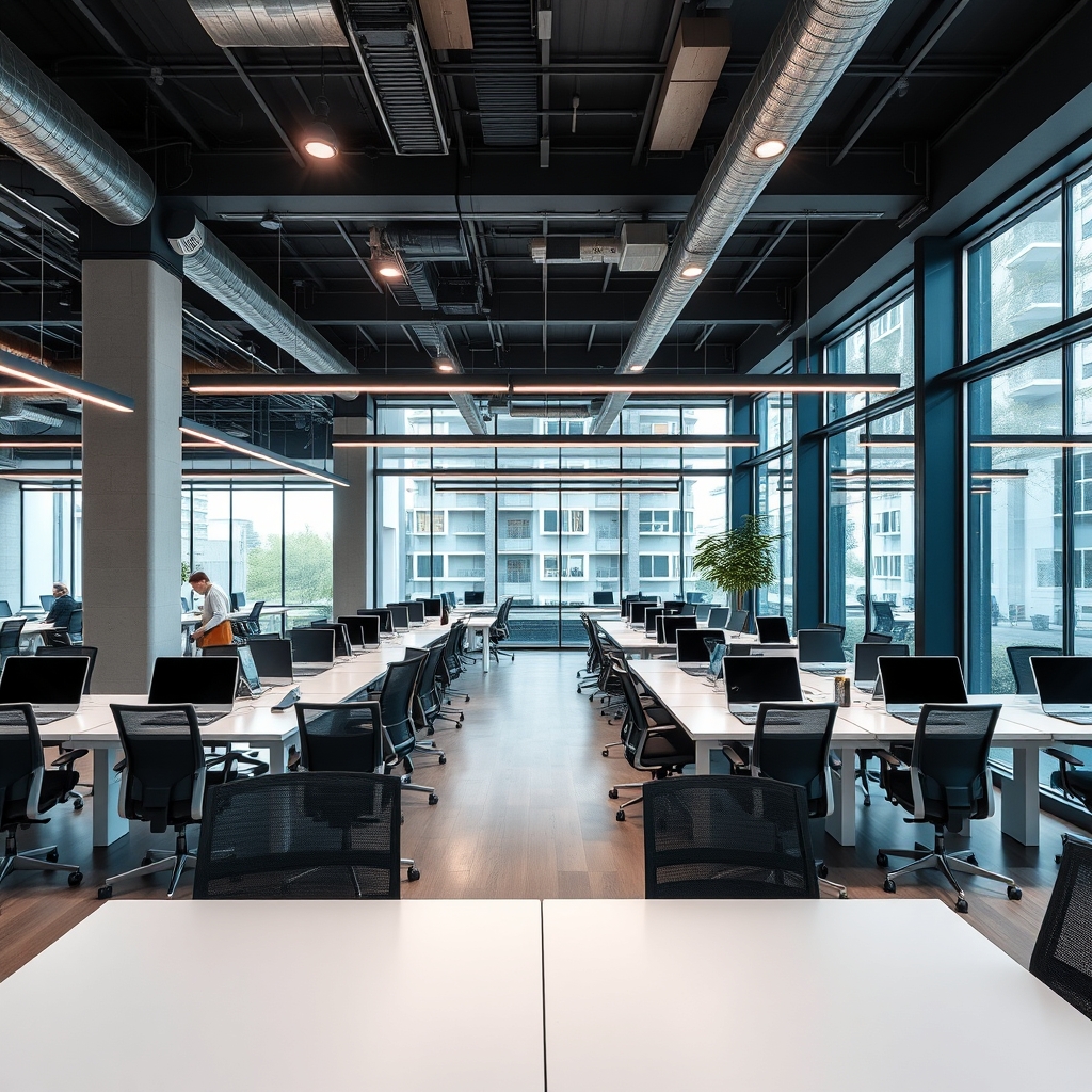 Open Office Space with Natural Light