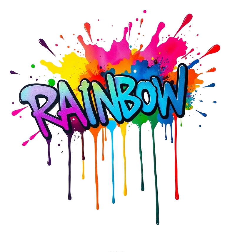 Rainbow Splash in Water