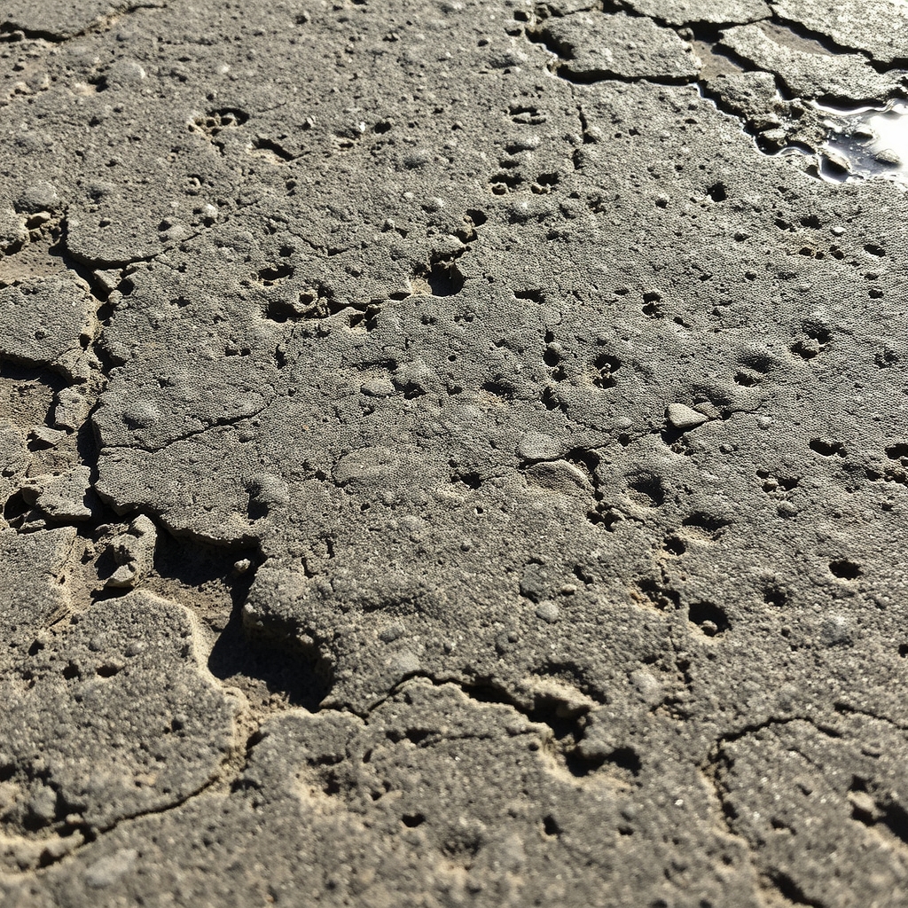 Rough Concrete with Water Reflection