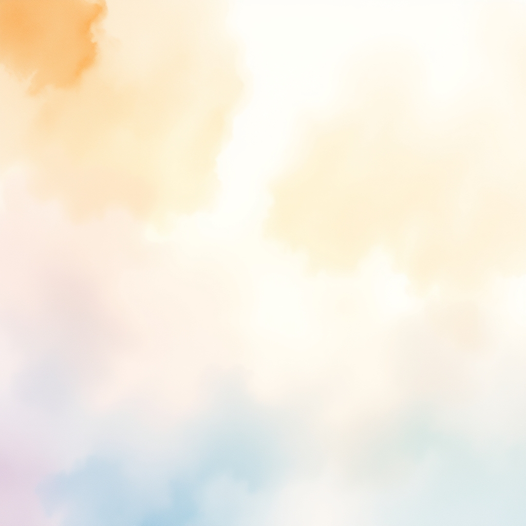 Soft Watercolor Background with Pastel Colors and Warm Lighting