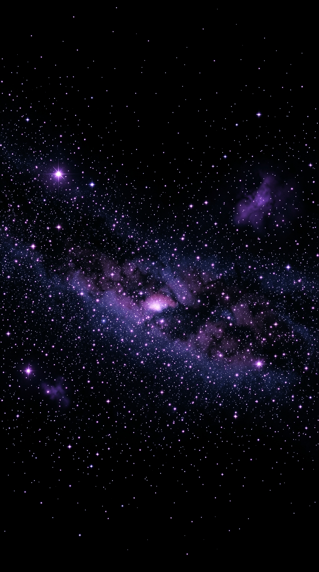 Vibrant Purple Galaxy Wallpaper with Purple Nebula