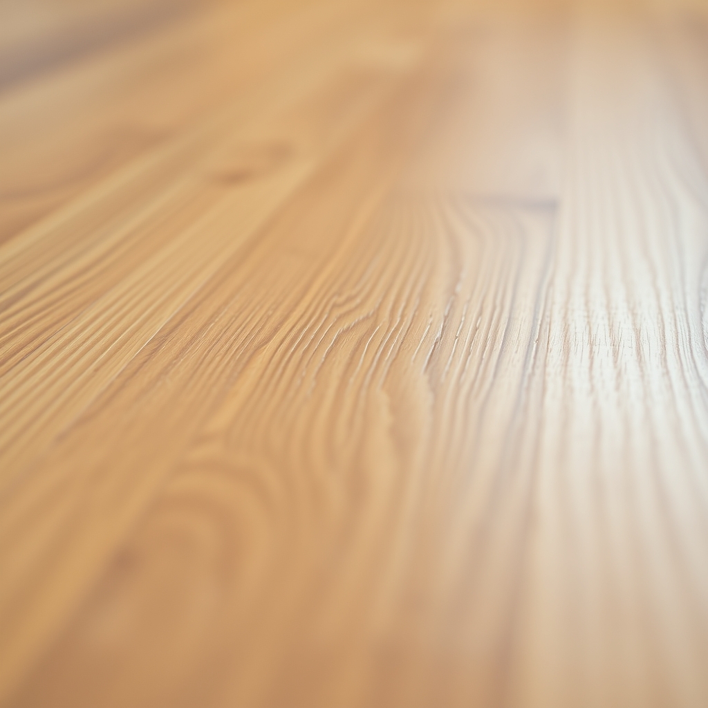 A close-up of a wooden floor with a warm, soft lighting effect.