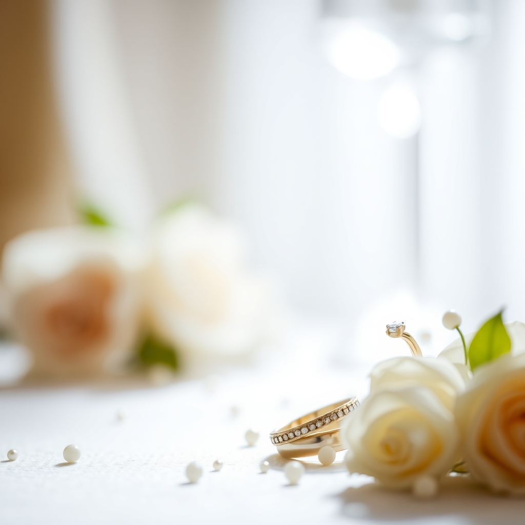 Wedding Rings in Soft Light, Soft Focus
