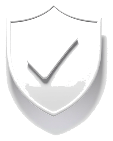 White Shield with Check Mark